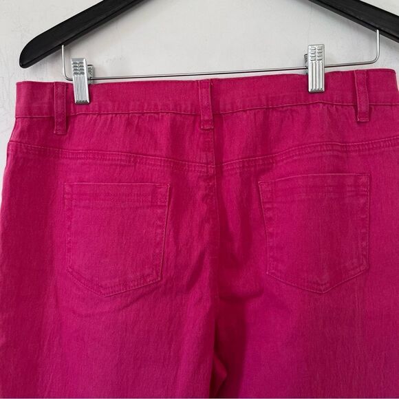DG2 Diane Gilman Pink Ombré‎ Straight Leg Jeans Pants - Picture 7 of 10
